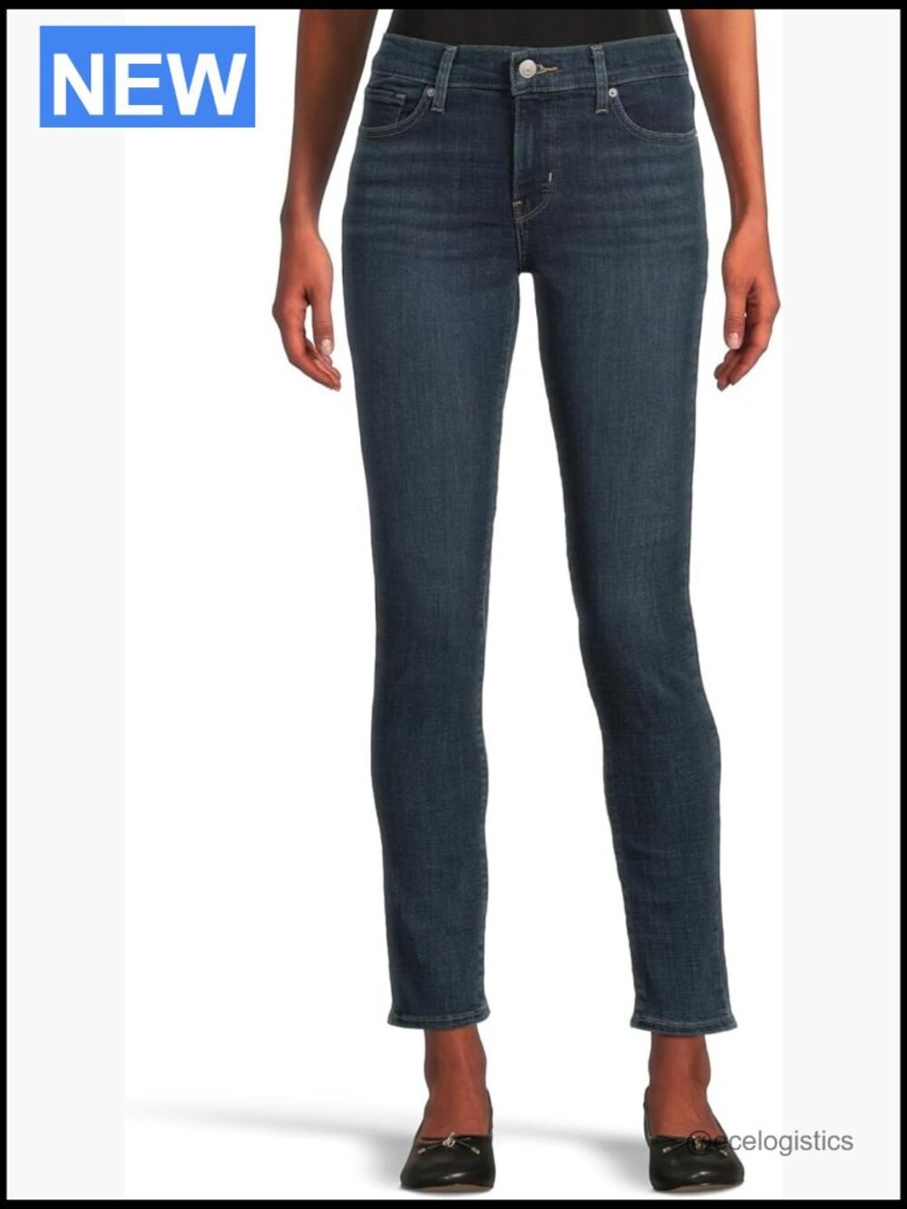 Curvy Fit High Waist Skinny Ankle Jeans with Stretch